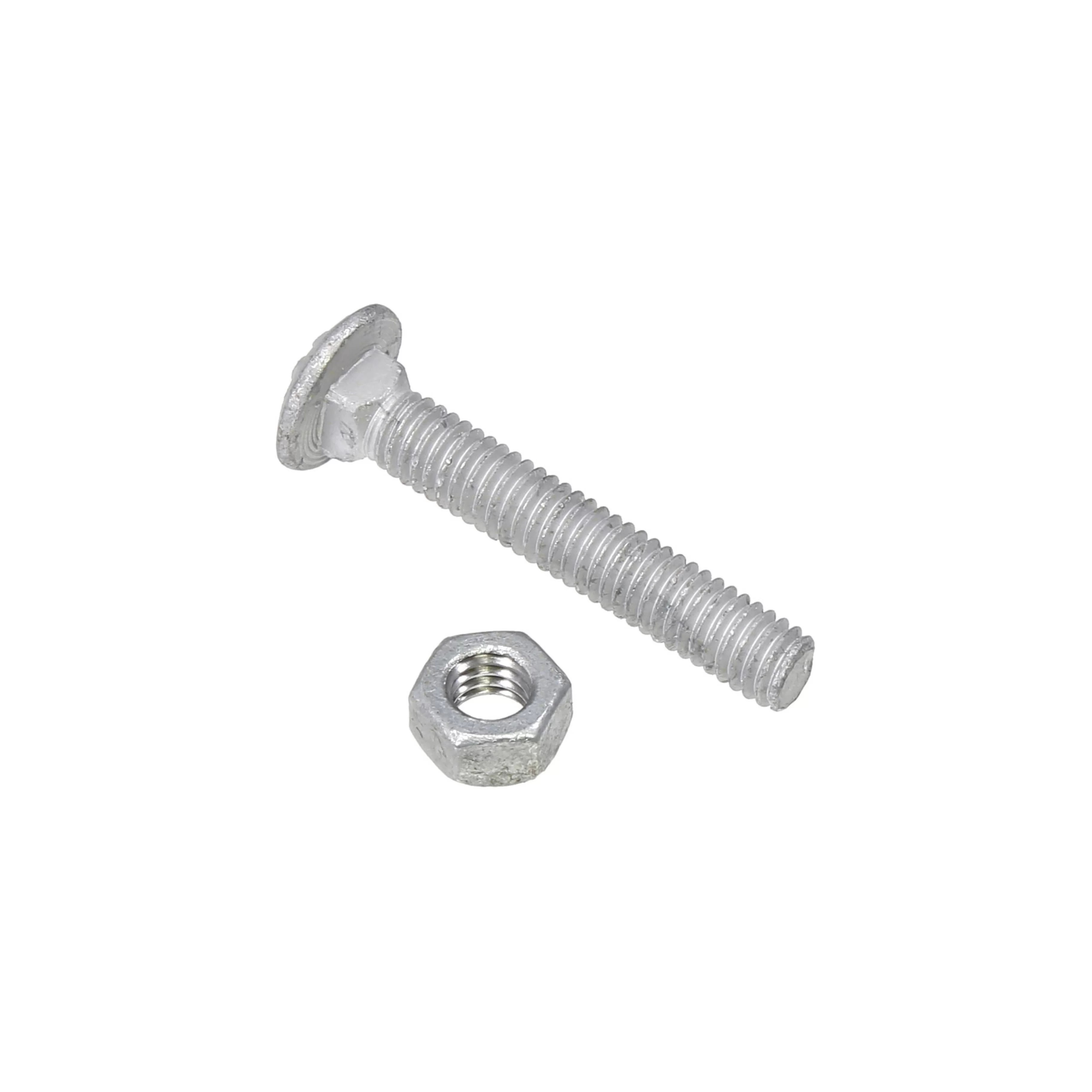 Chain Link Carriage Bolt & Nut (Hot Dip Galvanized Steel)