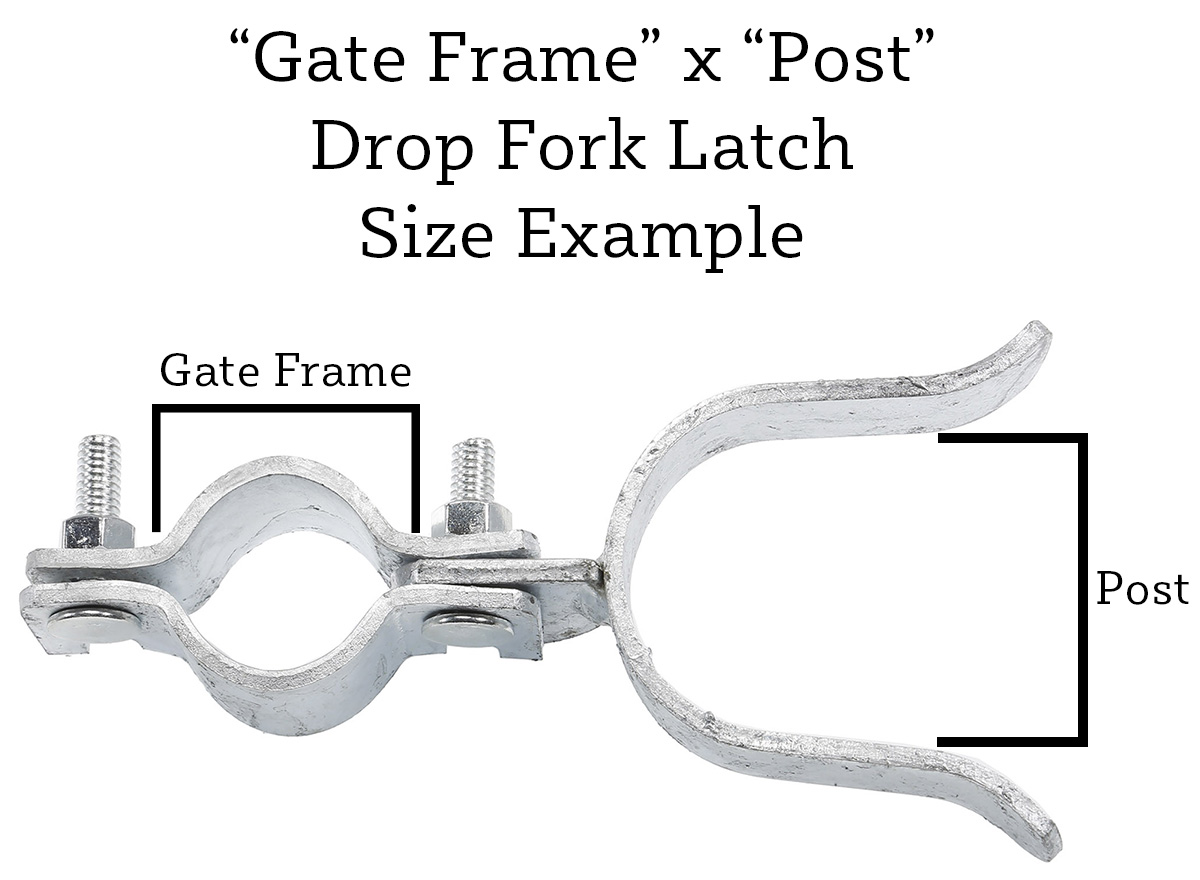 Drop Fork Latch Sizing Diagram