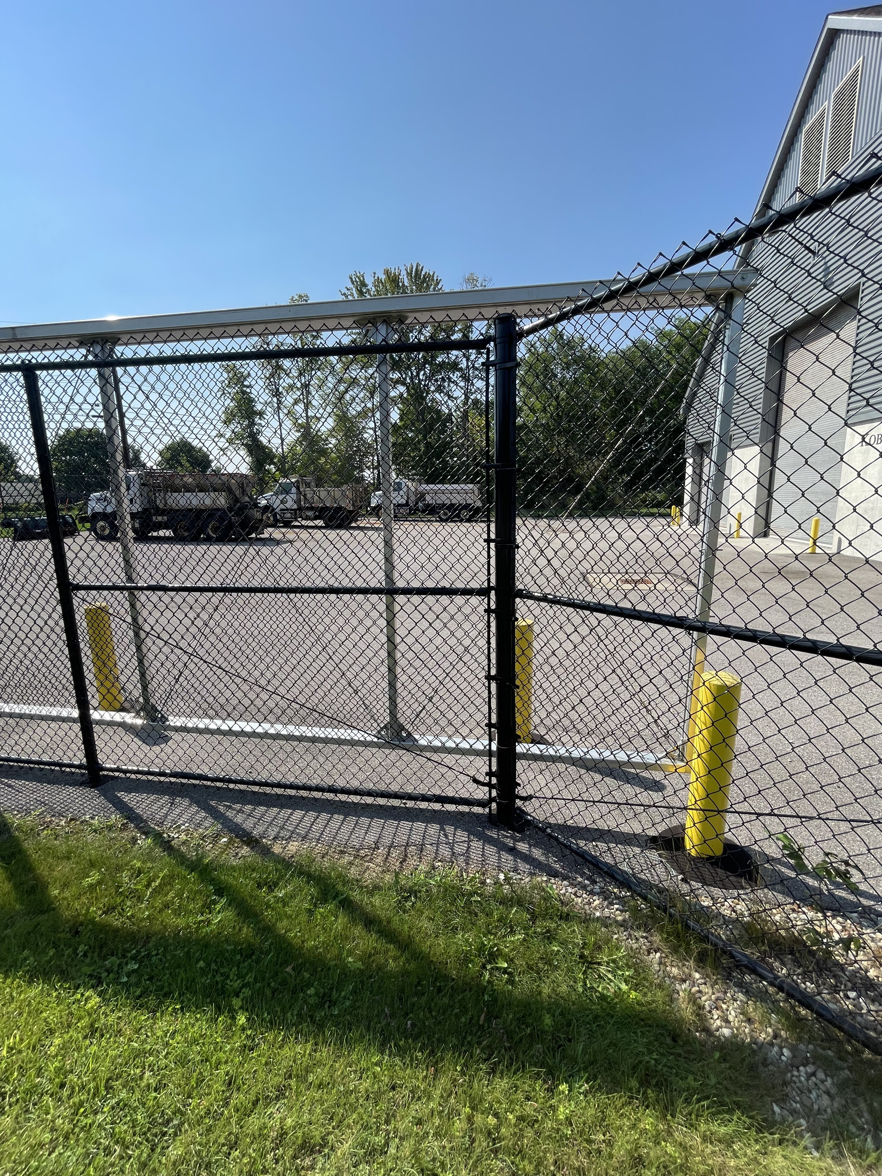 Installed All Black Chain Link Fence