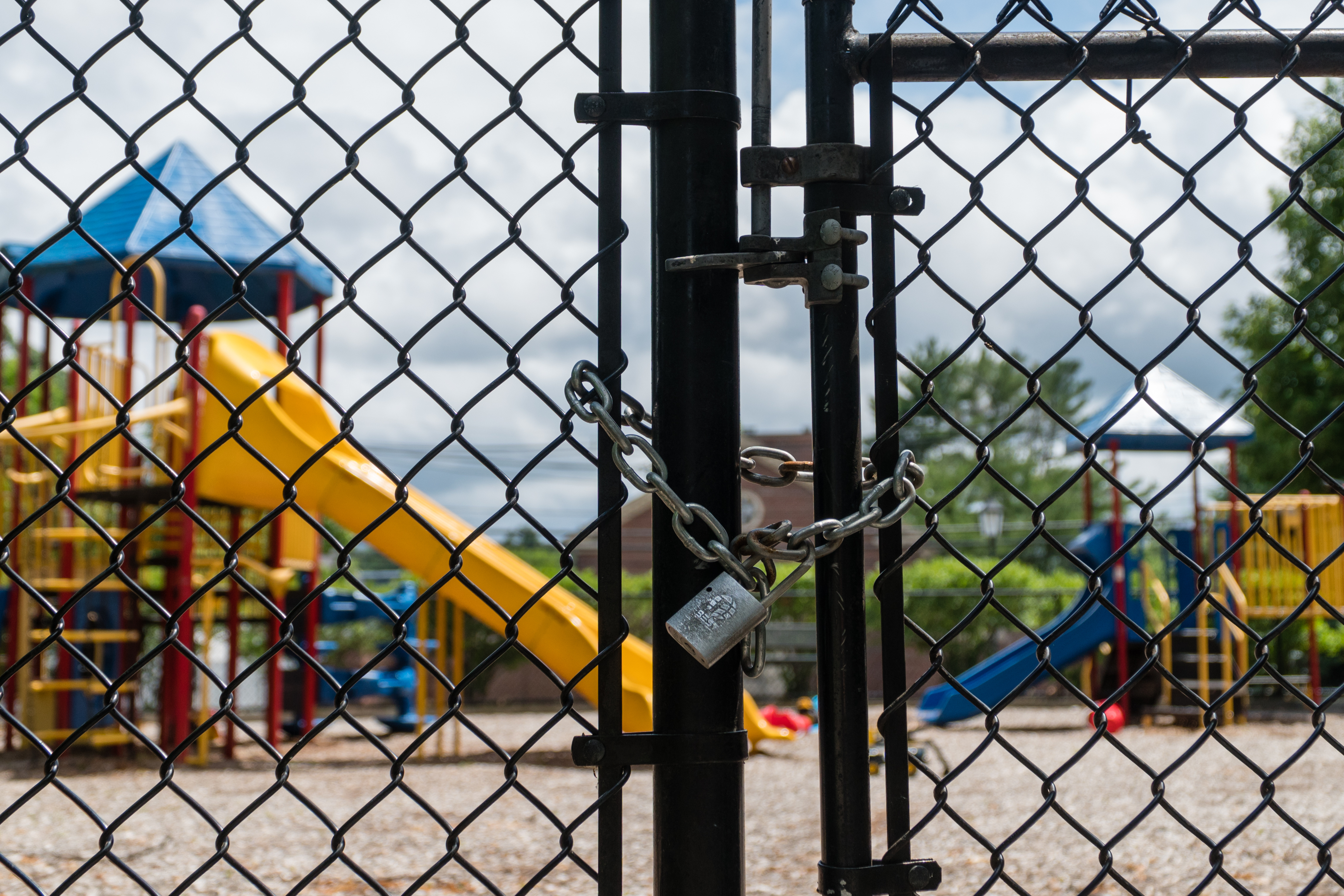 playground chain link fence