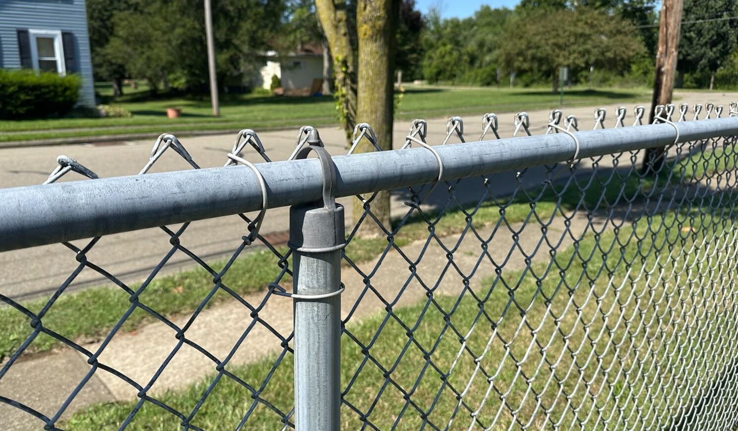 1 5 8 X Black Galvanized Steel Chain Link Fence Post 48 OFF